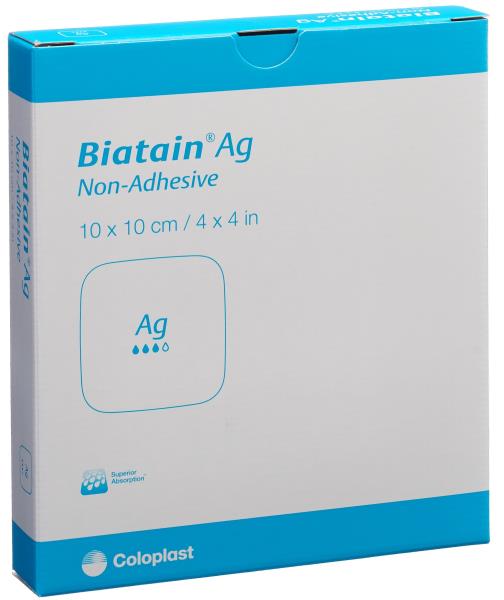 BIATAIN Ag Non-Adhesive 10x10cm 5 Stk