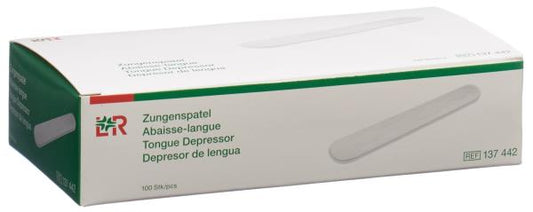 L&R Zungenspatel Holz unsteril Btl 100 Stk