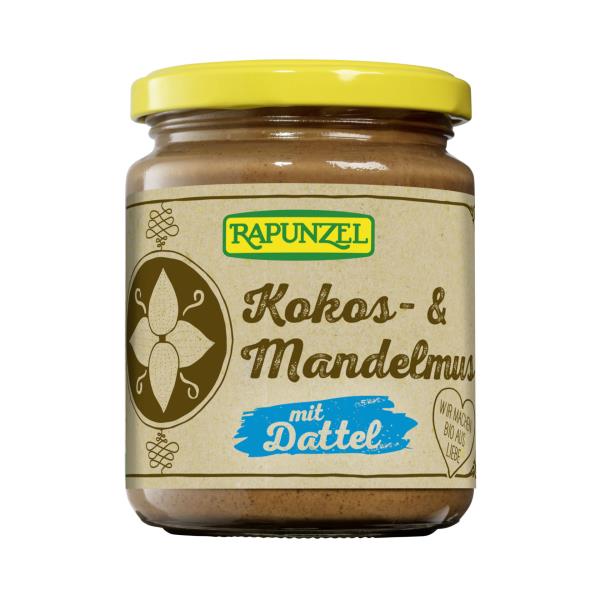 RAPUNZEL Kokos-Mandelmus mit Dattel Glas 250 g