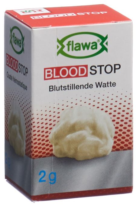 FLAWA Blutstillende Watte sterilisiert Glas 2 g