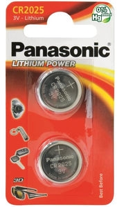 PANASONIC Batterien Knopfzelle CR2025 2 Stk