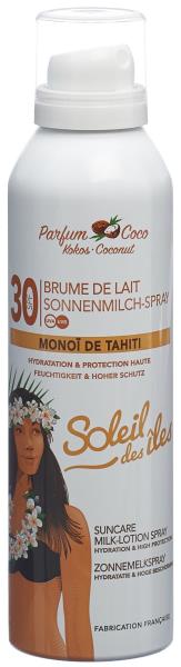 SOLEIL DES ÃŽLES Milch SprÃ¼hnebel SPF30 Koko 150 ml