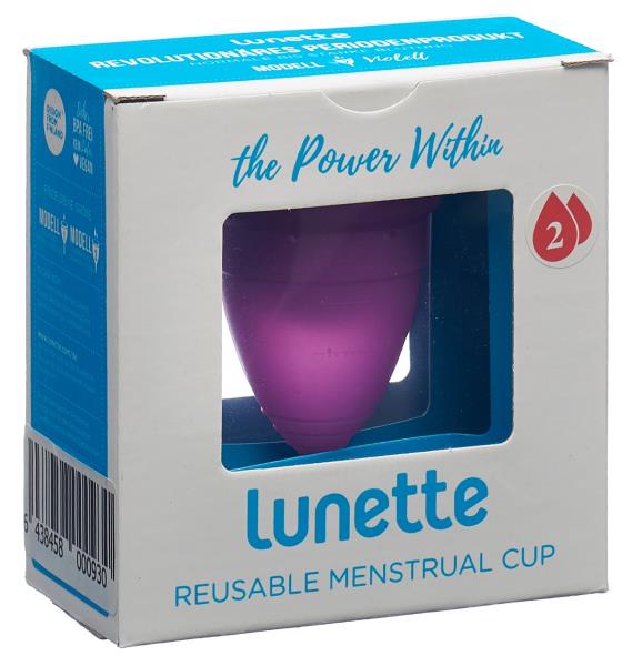 LUNETTE Menstruationstasse Gr2 lila