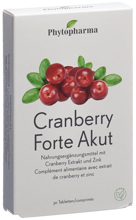 PHYTOPHARMA Cranberry Forte Akut Tabl 30 Stk