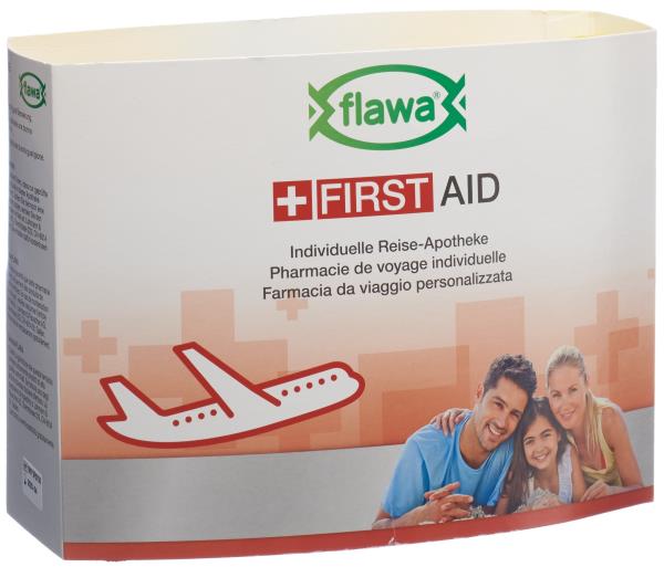 FLAWA Individuelle Reise-Apotheke gelb/grau