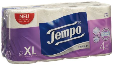 TEMPO Toilettenpapier Premium 4lag 120Blatt 16 Stk