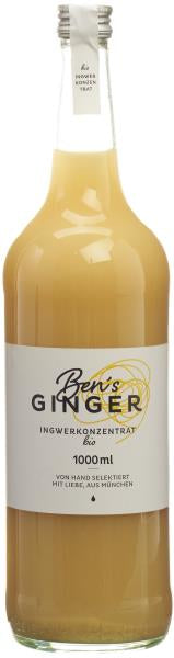 BEN'S GINGER Ingwerkonzentrat bio Fl 1000 ml