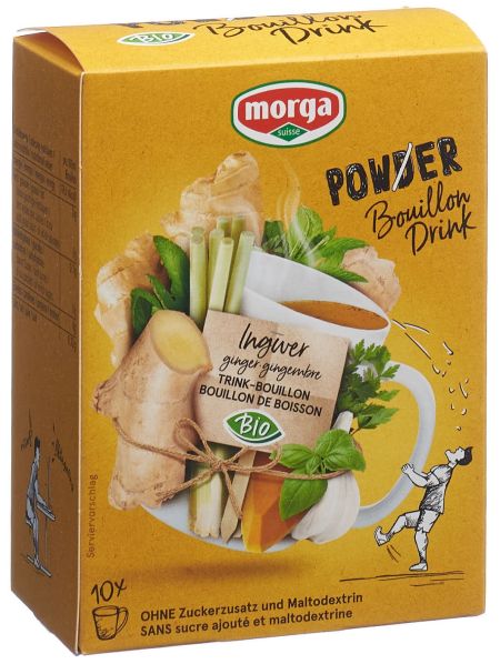 MORGA PowerPowder BouillonDri Ingw Bio 10 Btl 4 g