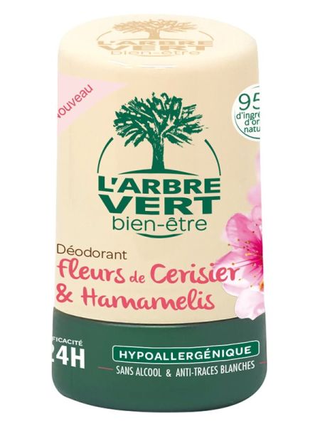 L'ARBRE VERT Ã–ko Deo Roll on Kirschbl Ham FR 50 ml