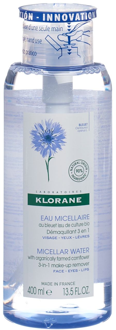KLORANE Bleuet Mizellen-Lotion Gesicht Auge 400 ml