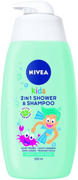 NIVEA Kids 2in1 Shower & Shampoo Boy 500 ml