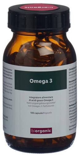 BIORGANIC Omega-3 Kaps I/D Glas 100 Stk