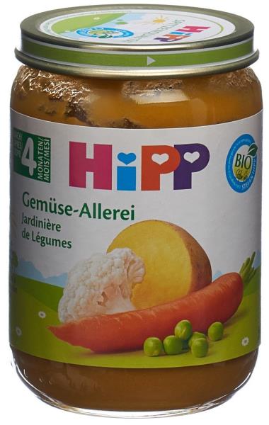 HIPP GemÃ¼se-Allerlei Glas 190 g