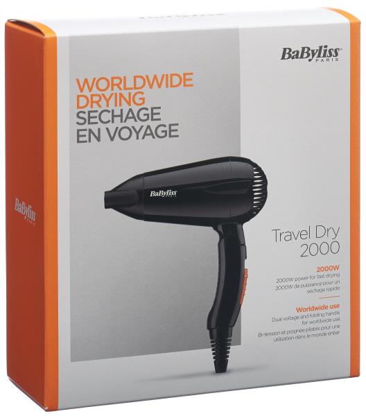 BABYLISS Haartrockner Travel Dry 2000 W