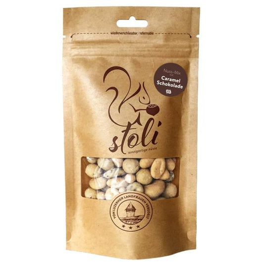 DrogerieMarkt24 - DrogerieMarkt24 STOLI Nuss-Mix mit Caramel Schokolade 175 g - DrogerieMarkt24
