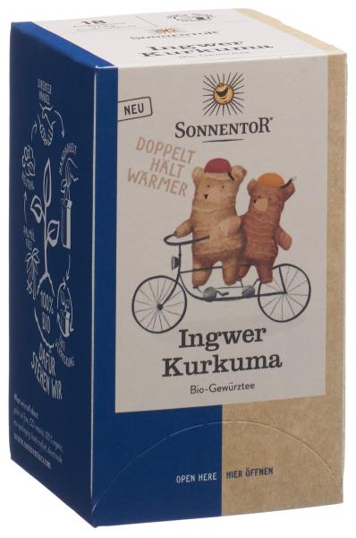 SONNENTOR Ingwer Kurkuma Tee Btl 18 Stk