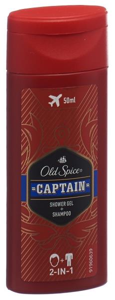 OLD SPICE 2in1 Duschgel Captain ReisegrÃ¶sse 50 ml