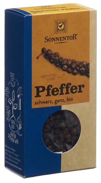 SONNENTOR Pfeffer schwarz ganz 55 g