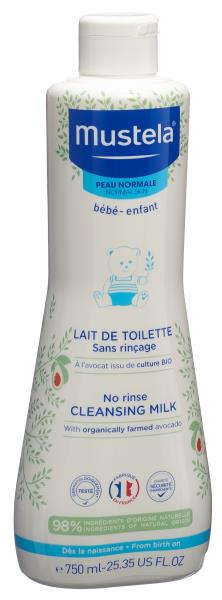 MUSTELA Reinigungsmilch norm Haut o AbspÃ¼l 750 ml