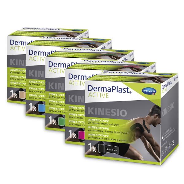 DERMAPLAST Active Kinesiotape 5cmx5m hautfarben