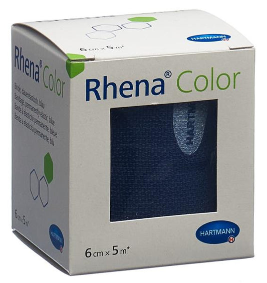 RHENA Color Elastische Binden 6cmx5m blau