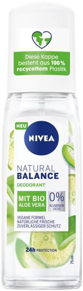 NIVEA Deo Balance Vapo Bio Aloe Vera Fem 75 ml