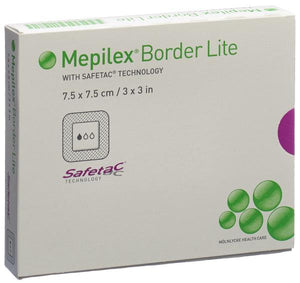 MEPILEX Border Lite Silikonsch 7.5x7.5cm 5 Stk