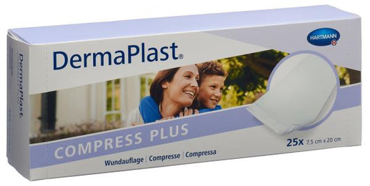 DERMAPLAST Compress Plus 7.5x20cm 25 Stk
