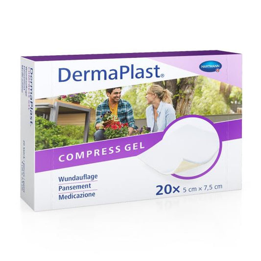 DERMAPLAST Compress Gel 5x7.5cm 20 Stk