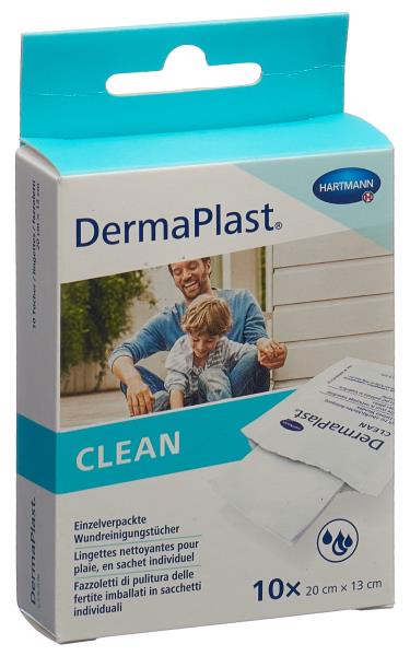 DERMAPLAST Clean WundreinigungstÃ¼cher 10 Stk