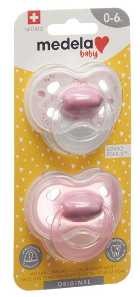 MEDELA Baby Nuggi Original 0-6 Rosa 2 Stk