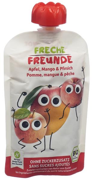 FRECHE FREUNDE Quetschmus Apfel Mango&Pfirs 100 g