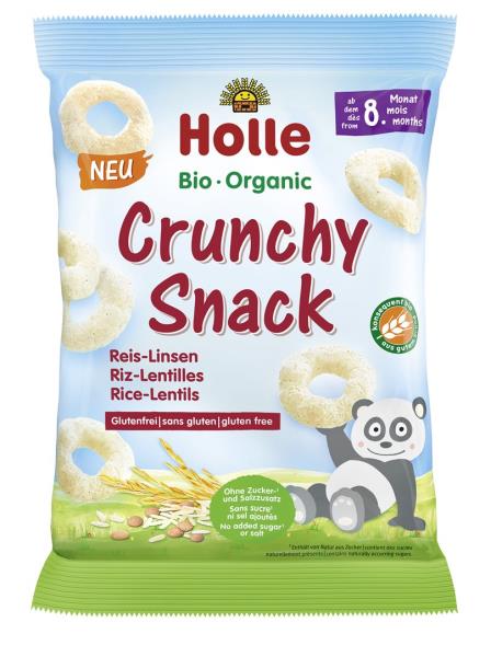 HOLLE Bio-Crunchy Snack Reis Linsen 25 g