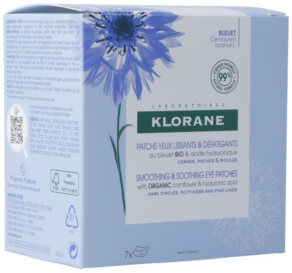 KLORANE Bleuet Pad Augenregion 7 x 2 Stk