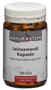 NATURSTEIN LeinsamenÃ¶l Kaps Glasfl 100 Stk
