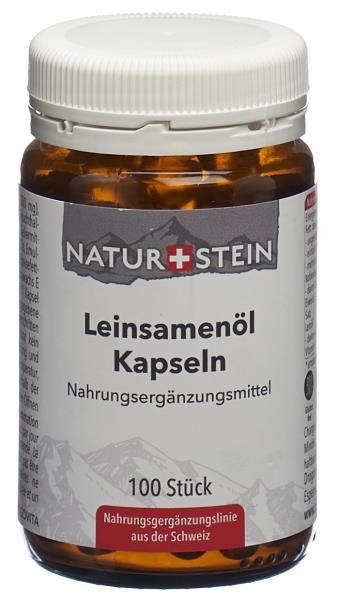 NATURSTEIN LeinsamenÃ¶l Kaps Glasfl 100 Stk