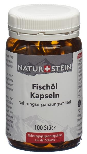 NATURSTEIN FischÃ¶l Kaps Glasfl 100 Stk