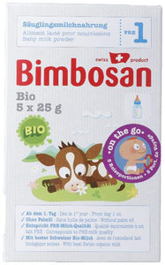 BIMBOSAN Bio 1 Säuglingsmilch Reiseport 5 x 25 g