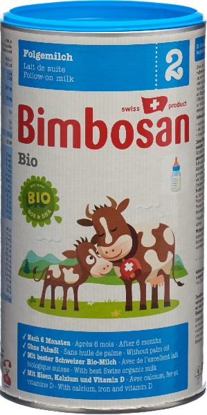 BIMBOSAN Bio 2 Folgemilch Dose 400 g