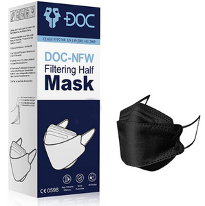 DOC FFP2 Masken DOC-NFW EU-zertifiziert SCHWARZ - 30 Stk.