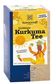 DrogerieMarkt24 - DrogerieMarkt24 SONNENTOR Goldener Kurkuma Tee Btl. à 18 - Burgerstein