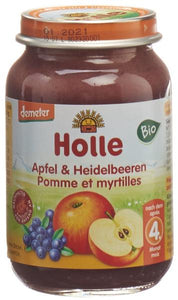 HOLLE Baby Apfel & Heidelbeeren Bio 190 g