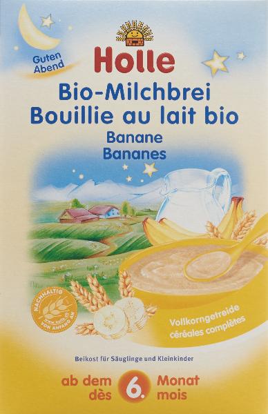HOLLE Baby Milchbrei Banane Bio 250g