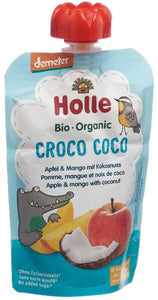 HOLLE Baby Croco Coco Pouchy Apfel Mango Kokosnuss 100 g