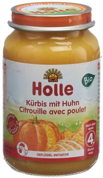 HOLLE Baby Kürbis mit Huhn Bio 190 g