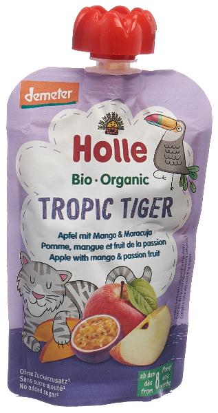 HOLLE Baby Tropic Tiger Pouchy Apfel Mango Maracu 100 g