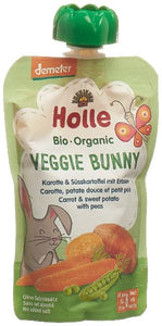 HOLLE Baby Veggie Bunny Pouchy Karot Süsskar Erbs 100 g