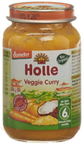HOLLE Baby Veggie Curry Glas 190 g
