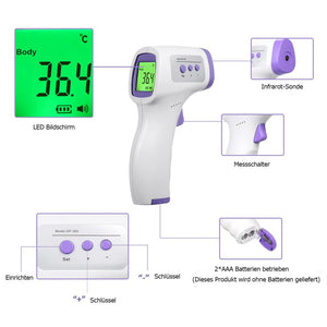 PANDEMIE Infrarot Fieberthermometer kontaktlos JET