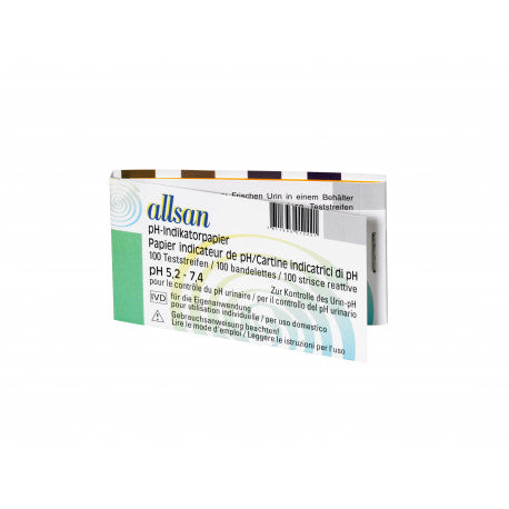 DrogerieMarkt24 - DrogerieMarkt24 ALLSAN pH Indikatorpapier 5.2-7.4 100 Stück - Burgerstein